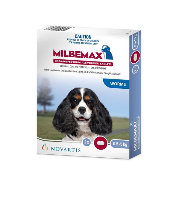 Milbemax - Dog Allwormer 0.5-5kg