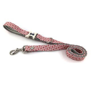 Hugo & Hudson Pink and Red Hearts Vintage Dog Leash