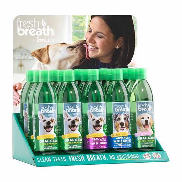 Fresh Breath Water - Oral Care Water Additive for Dogs Plus Advanced Whitening