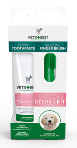 Vets Best Puppy Toothpaste and Finger Brush Kit